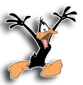 Discover Daffy Duck Logo Vinyl  Stickers