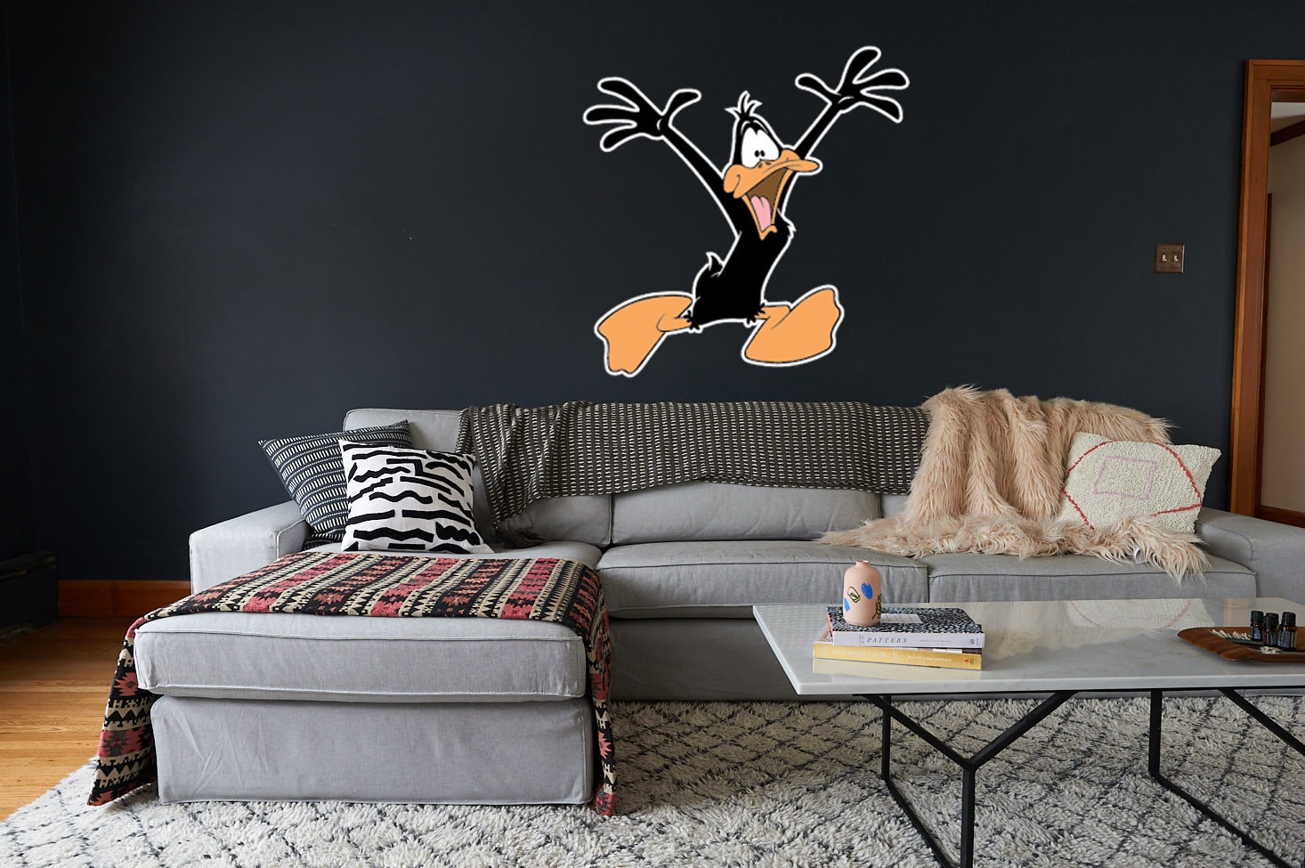 Daffy Duck Logo Vinyl Decal / Sticker 10 Sizes!!!