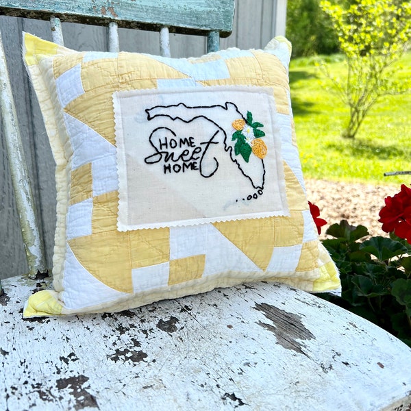 Quilted Pillow Etsy