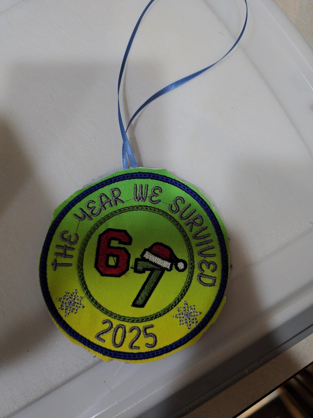 67 Ornament Embroidered - Etsy