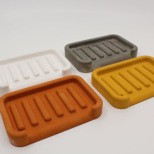 Silicone Soap Dish Mold, Cement Stripe Shape Soap Tray, Concrete Soap Dish, Silicone Mold for Cement, Bathroom Accessories, Minimalist Decor