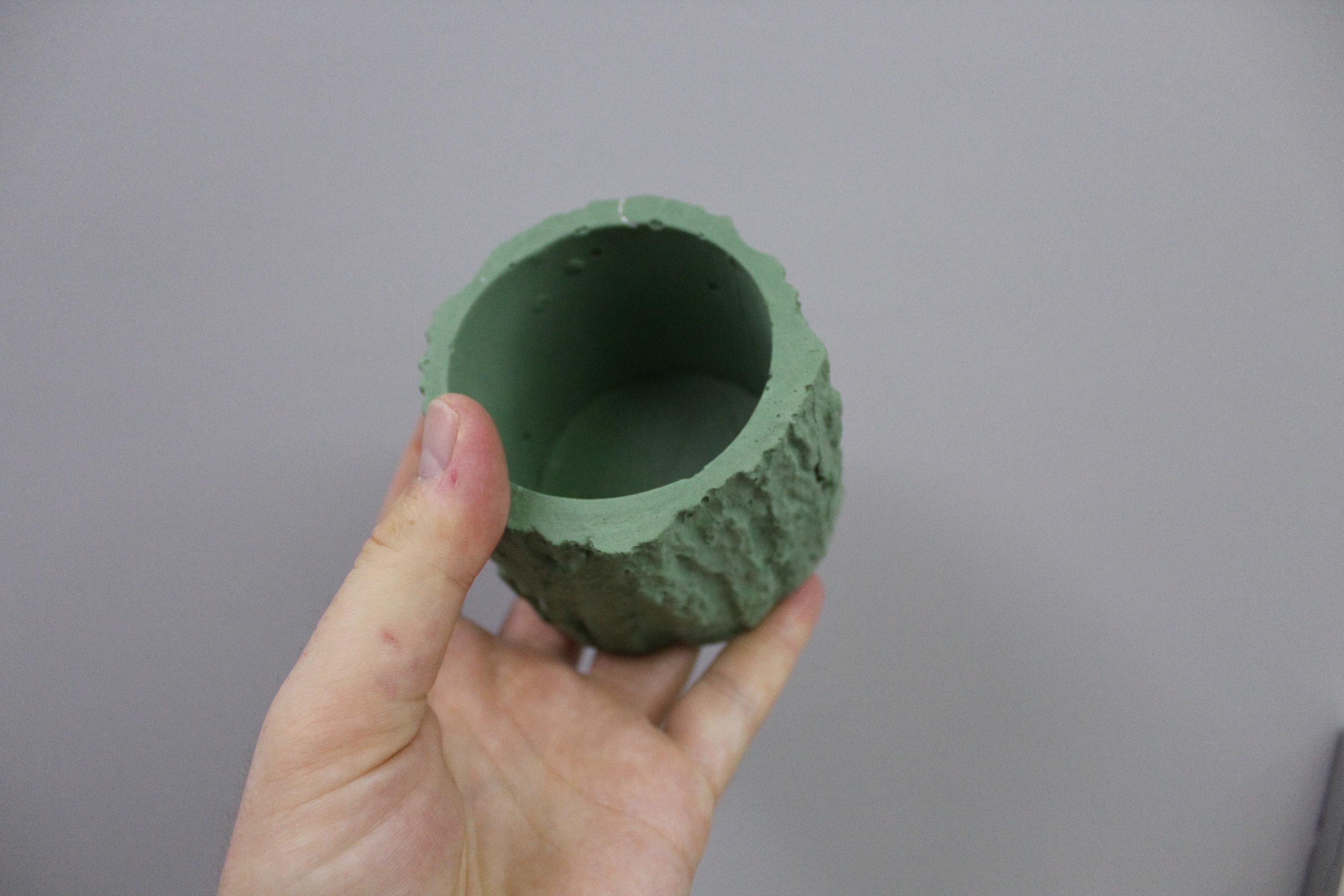 Wood effect Natural flower pot Tumbled patterned mold | Etsy