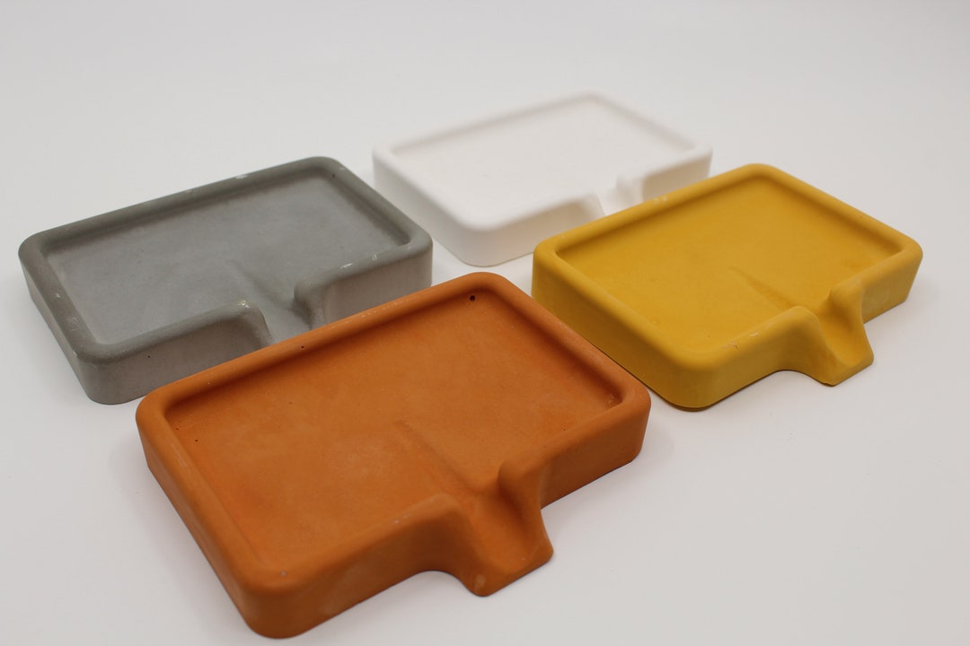Silicone Soap Dish Mold, Soap Dispenser With Drain, Concrete Soap Dish, Silicone Mold for Cement