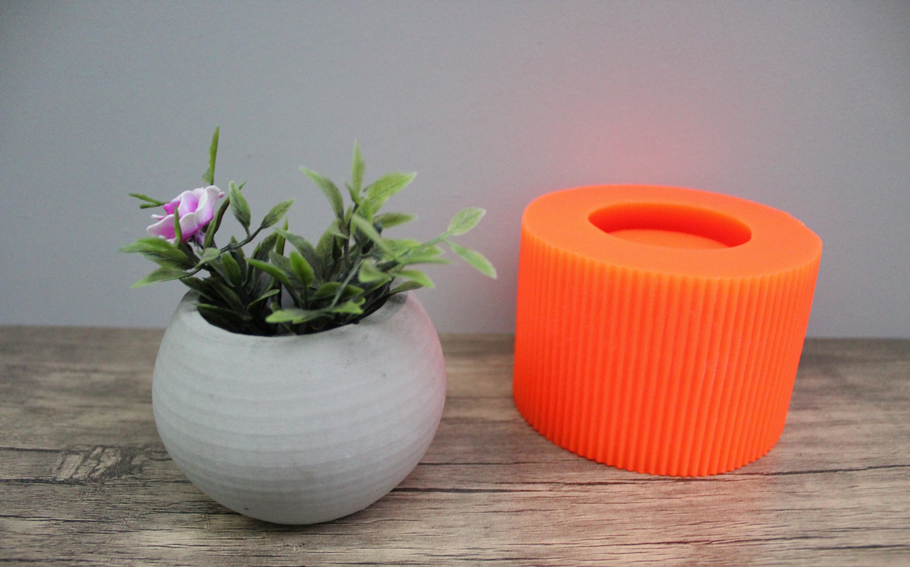 Silicone Flower Pot Mold Round Flower Pot Mold Small Oval Etsy