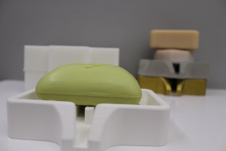 Concrete Draining Soap Dish Mold Concrete Soap Dispenser Etsy