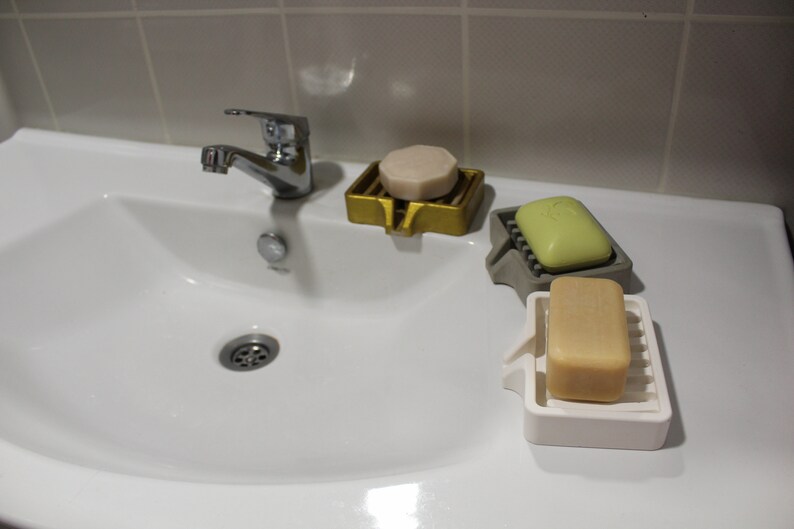 Concrete Draining Soap Dish Mold Concrete Soap Dispenser Etsy