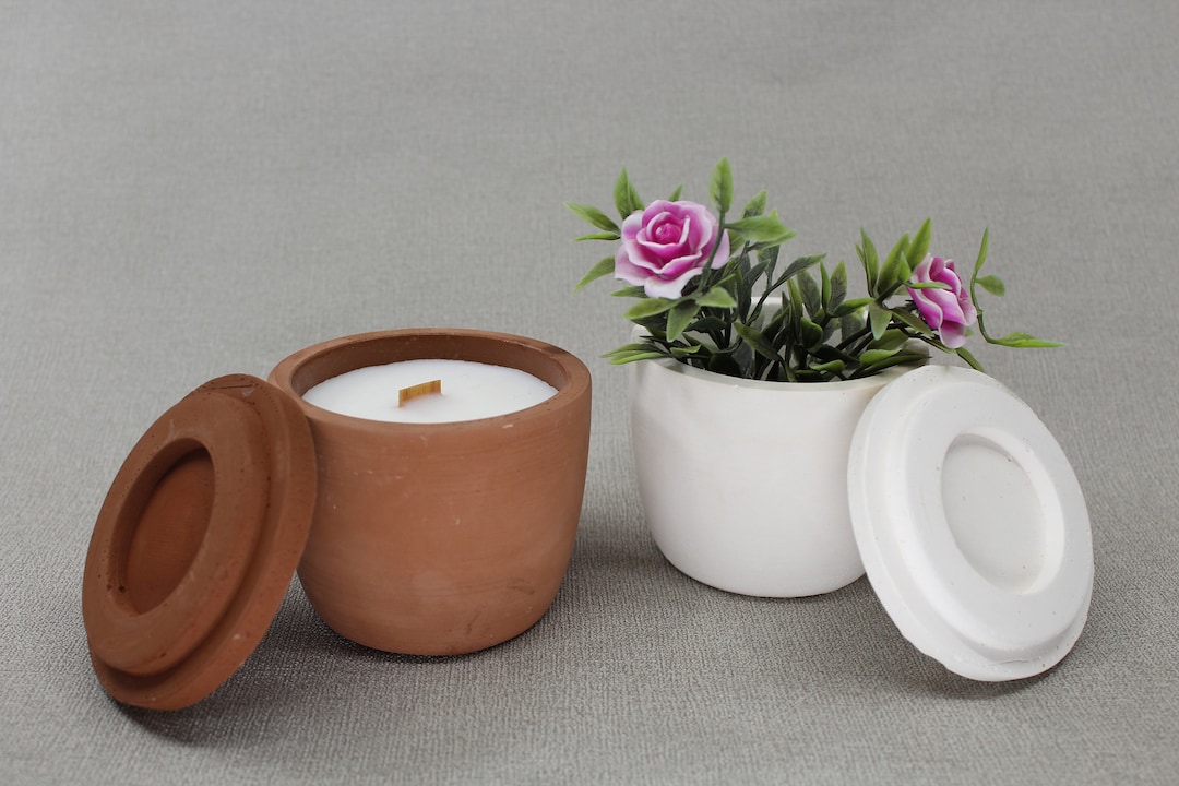 Candle Box Mold, Silicone Jar Mold With Lid, Candle Container, Jewelry