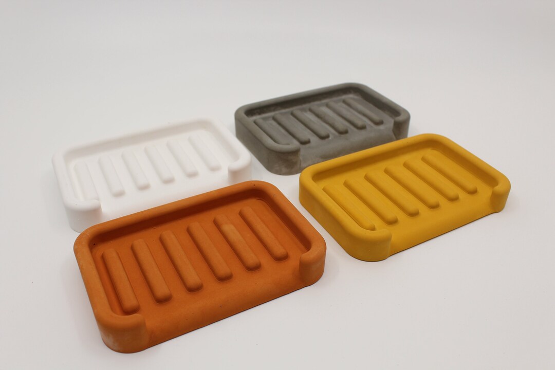 Silicone Soap Dish Mold, Cement Stripe Shape Soap Tray, Concrete Soap Dish, Silicone Mold for