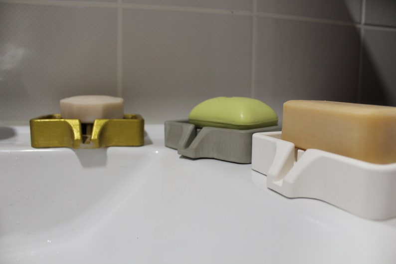 Concrete Draining Soap Dish Mold Concrete Soap Dispenser Etsy