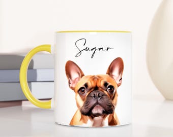 Mug personnalisé pour animal de compagnie - Nom et photo de votre chien - Idéal pour les mamans et les papas chiens