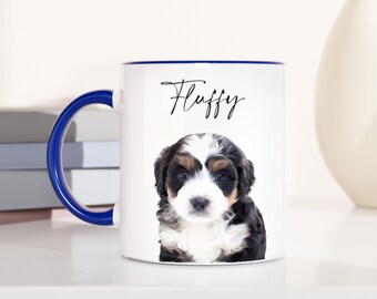 Mug pour chien personnalisé avec photo et nom de votre animal de compagnie - Tasse à café personnalisée pour propriétaires de chiens