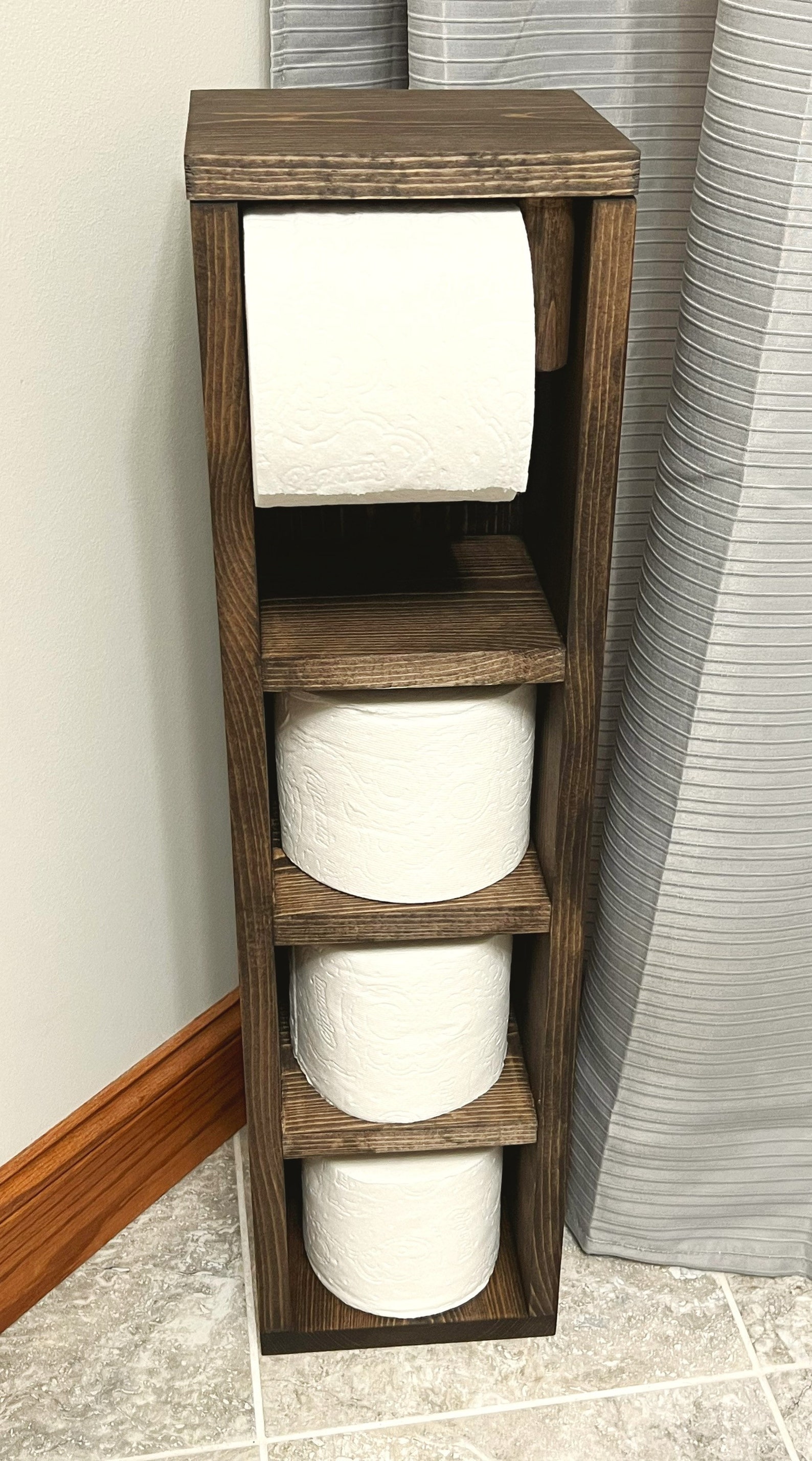 Toilet Paper Holder / Bathroom Shelf / Toilet Paper Storage / - Etsy