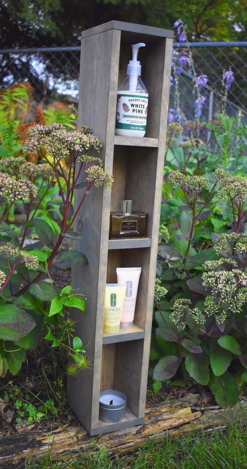 Stand Alone Shelf Book Shelf Bathroom Shelf Wood Shelf Etsy