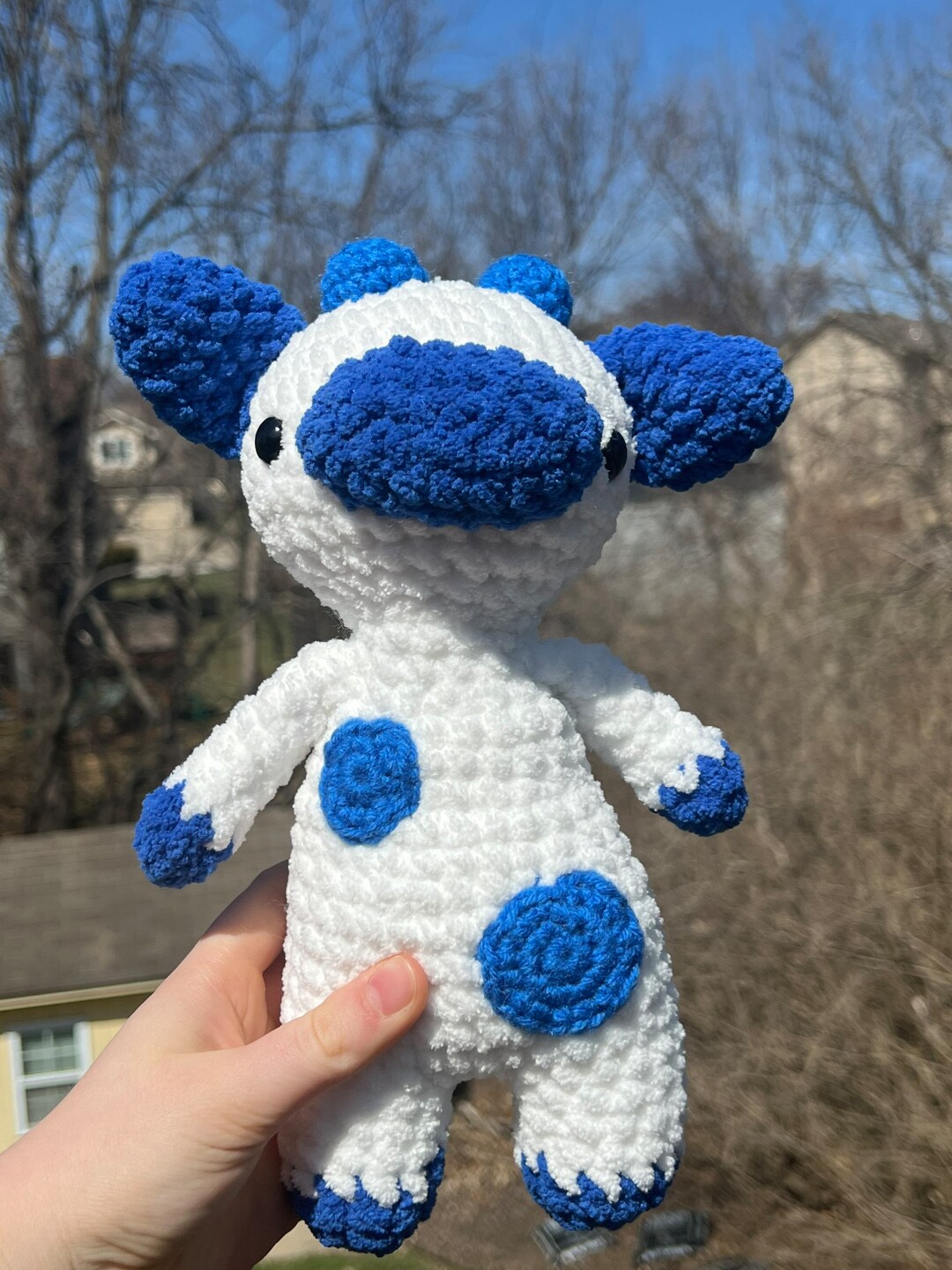 Blueberry Cow Plushie - Etsy