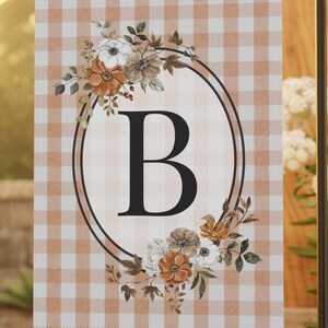 Fall Initial Garden Flag - Custom Fall Yard Flag