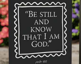 Christian Garden Flag, Be Still Psalm 46:10 Bible Verse Outdoor Decor