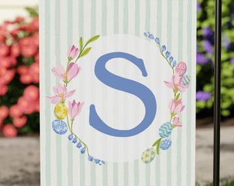 Custom Spring Garden Flag, Personalized Yard Flag, Easter Yard Decor