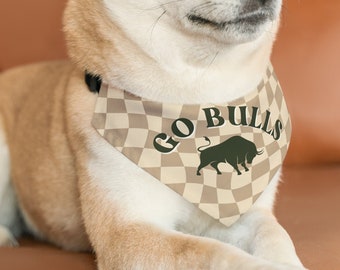 USF Pet Bandana Collar, University of South Florida Pet Gift, USF Go Bulls Pet Collar, Cute USF Pet Gift, Usf Dog Collar Bandana