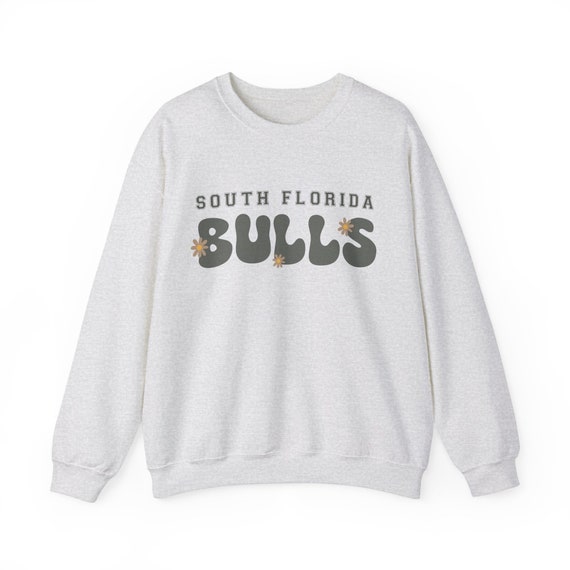 USF Go Bulls Crewneck Sweatshirt Cute Retro USF Sweatshirt USF Go Bulls University of South Florida Cute Hoodie Usf Sweatshirt Retro Etsy