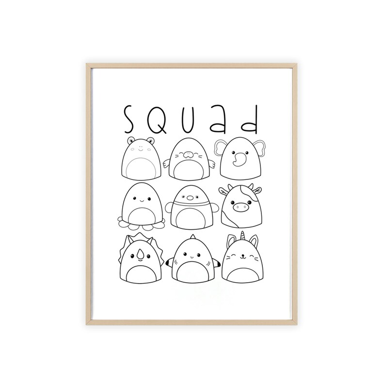 Squishmallow Wall Art Framed Squishmallow Decor Squishmallow Gift