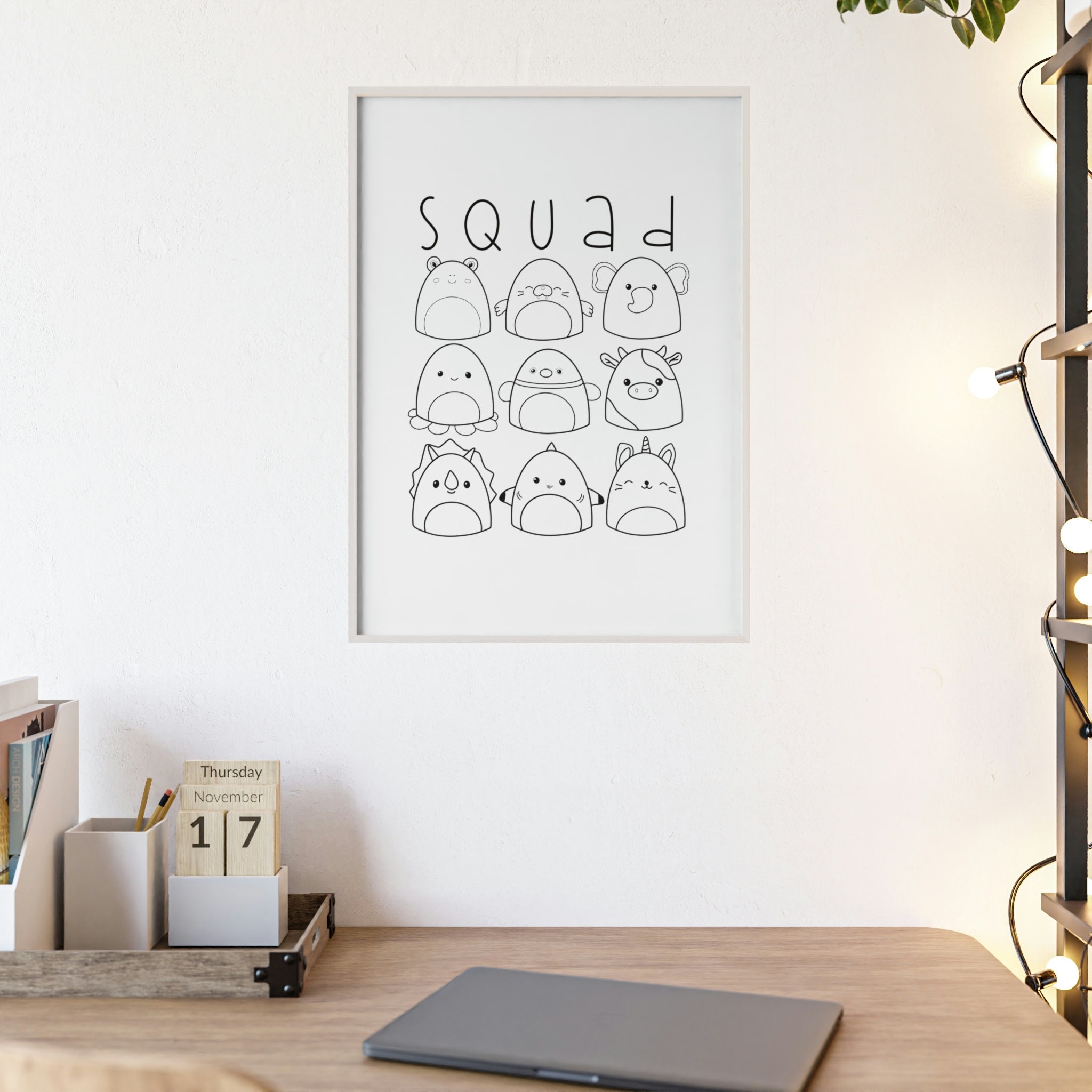 Squishmallow Wall Art Framed Squishmallow Decor Squishmallow Gift ...