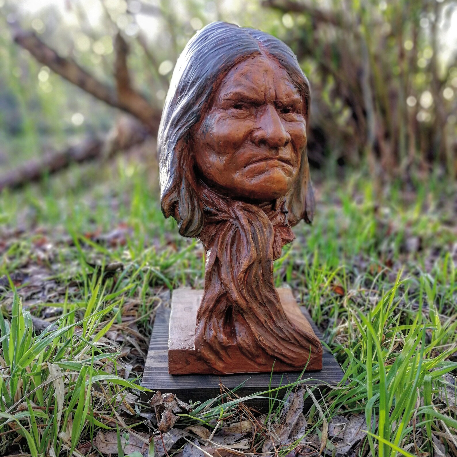 Geronimo, Native Bust, Sculpture Etsy