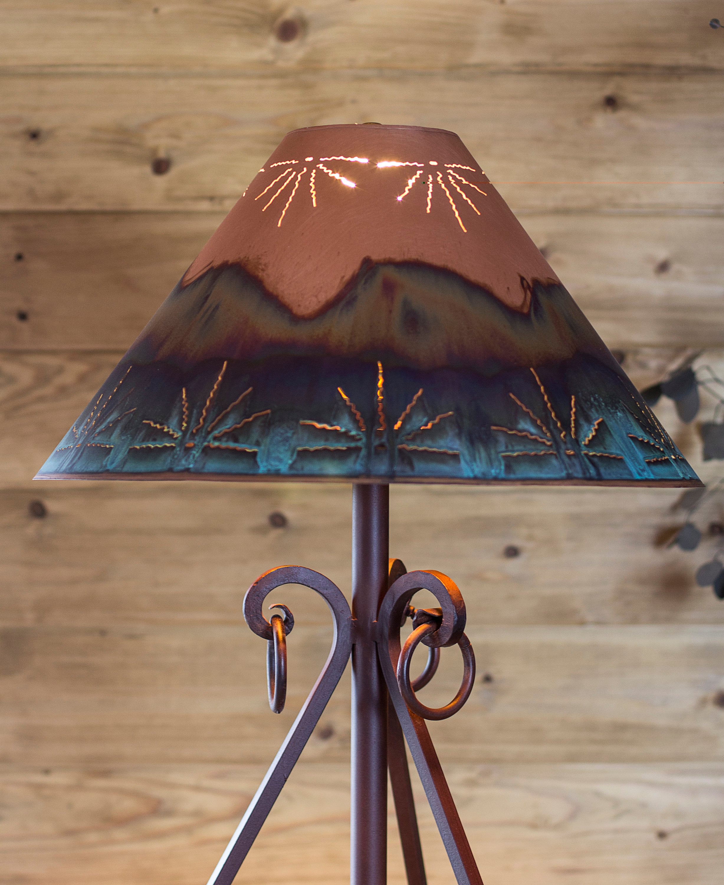 Star Punch Tin 12 Metal Lamp Shade – Redbud Ridge Home Decor