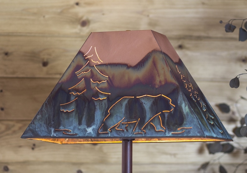 100% Copper Lamp Shade afbeelding 2