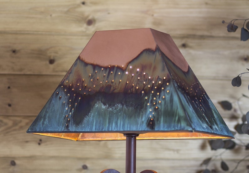 100% Copper Lamp Shade afbeelding 5