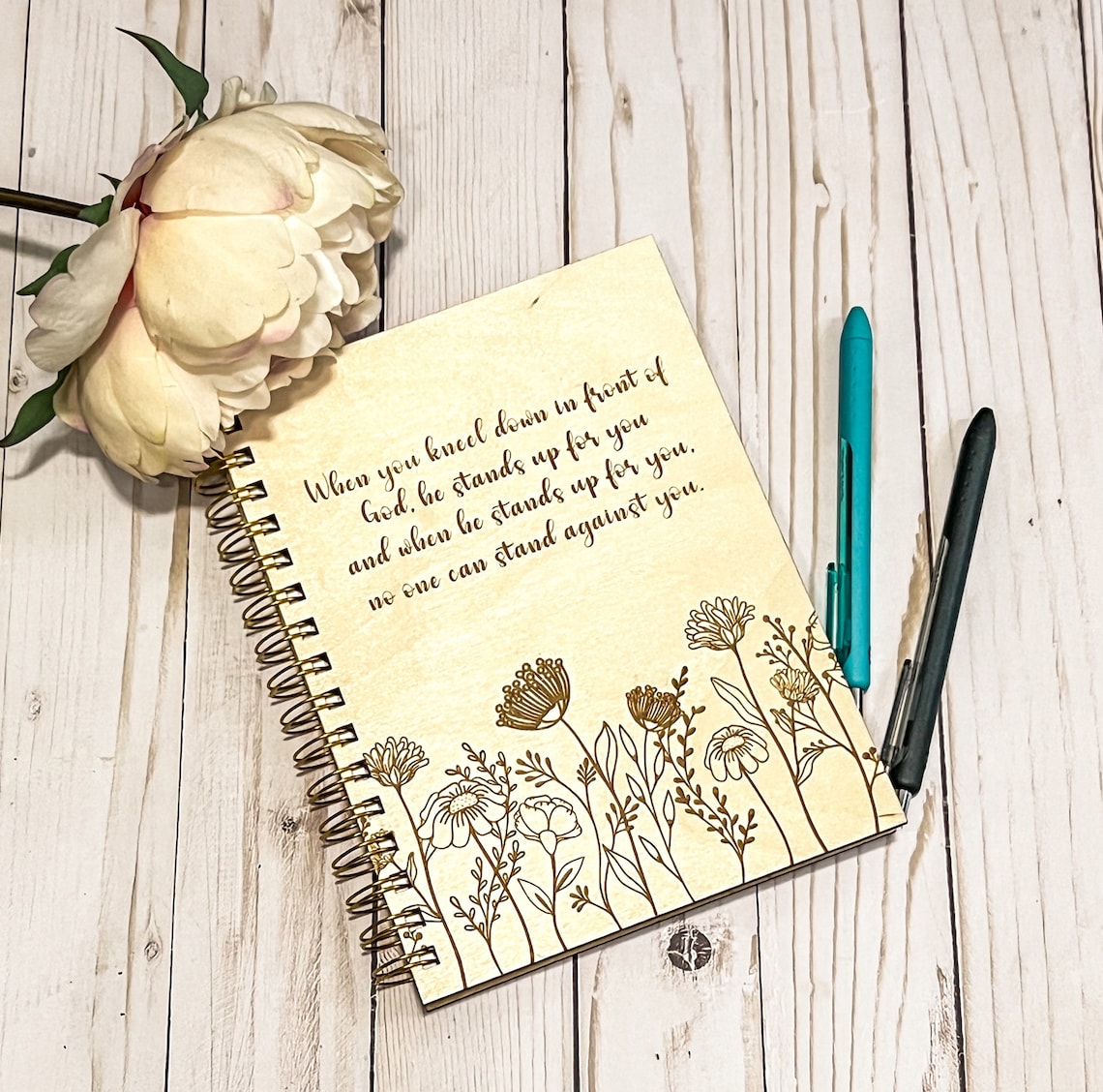 Customized Wood Notebook Cover | Engraved Wooden Notebook Cover ...