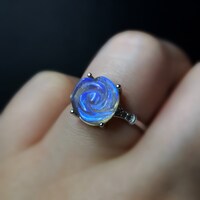 Carved Rose Ring - Dusty Rose