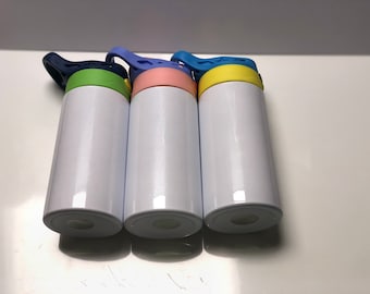12oz Sublimation Blank Kids Tumbler: Straight Stainless Steel Water Bottle