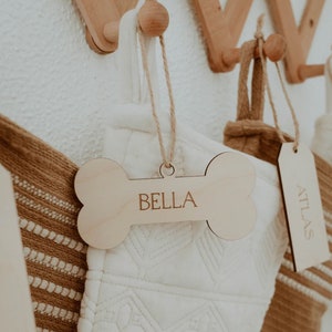 Personalized Dog Bone Stocking Tag