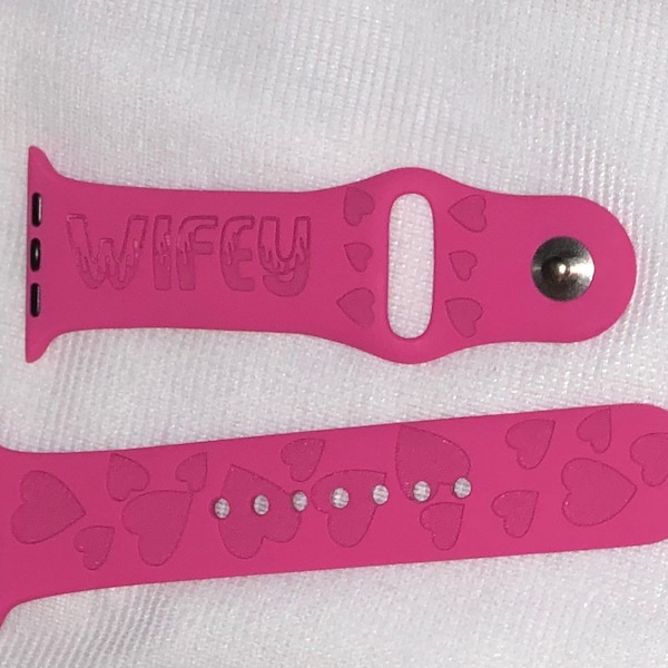 Engraved Apple Watch Band: Designer Style, Custom Colors
