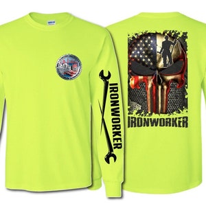 IRONWORKER Inspired Shirts - 100% Polyester or 50/50  Cotton. Hi Vis Colors
