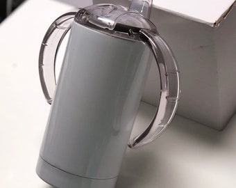 Sublimation Blank 12oz Sippy Cup - READY TO SHIP