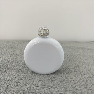 Sublimation Blank 5oz Flask with Rhinestone Lid - READY TO SHIP