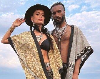 Kimono Ethno Bohemian Style, Festival Fashion, unisex