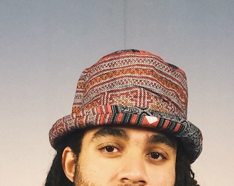 hat, bucket hat, ethno
