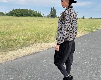 Unisex Bomber Jacket, Leo Print, Animal Print, Festival, Urban Jungle, Boho, Street Style, Burner