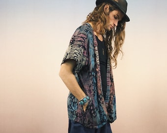 Kimono, soft and cosy , unisex, free size - AYAHUASCA