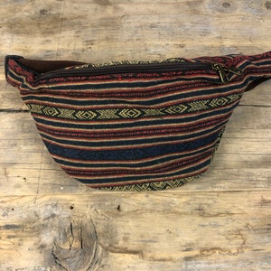 Woven Cotton Fanny Pack: Ethno Boho Hip Bag