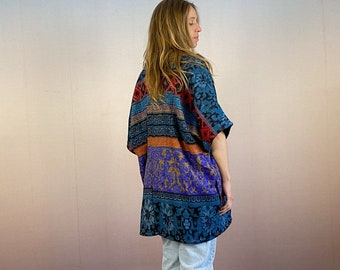 Kimono, Cardigan, Ethno, Colorful, Loose, Soft and Cosy, Unisex