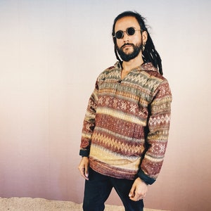 Hooded Sweater, Hoodie, unisex, Festival, cozy, boho, ethno, Urban Nomad, Surfer