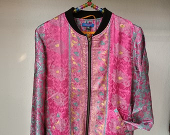 S Size Saree Jacket - from Original Vintage Upcycled Saree's - Made with Love and respect! Each piece is unique!