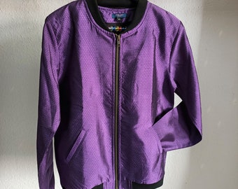 Purple Saree Jacket - Upcycled Original Indian Saree unisex