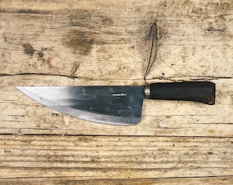 Chef knife , performance ,strong - rustic, traditional, hand forged, handcrafted, unique.  fair-trade - 23cm or 16cm blade