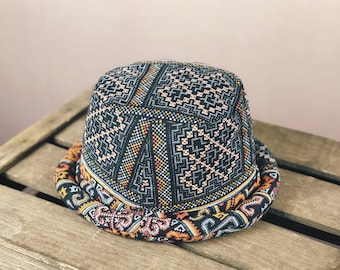 hat, bucket hat,ethno
