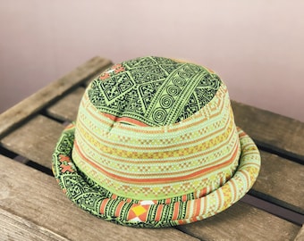 hat,bucket hat, ethno