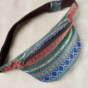 Bauchtasche, Fanny Pack, Party, Ethno, Gürteltasche, Gürteltasche, Boho gewebte Baumwolle Hipbag - Bauchtasche